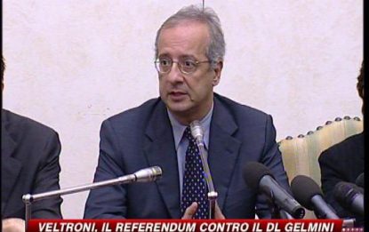 Veltroni: referendum contro il dl Gelmini