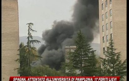 Autobomba all'università di Pamplona, 17 feriti lievi