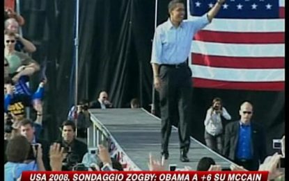 America 2008, Obama in vantaggio di 6 punti