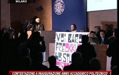 Università, irruzione e proteste a Milano
