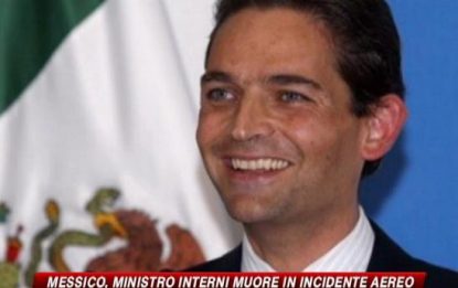 Messico, ministro dell'Interno muore in un incidente aereo