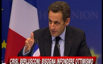 Consiglio Ue, Sarkozy: c'è una linea comune per il G20