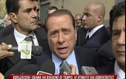 Berlusconi: "Obama ha bisogno di tempo"
