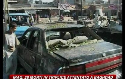 Triplice attentato a Baghdad. Almeno 28 morti