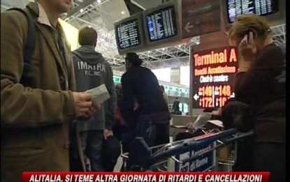 Alitalia, si teme un'altra giornata di cancellazioni