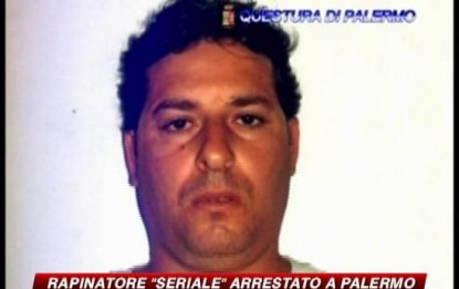 Palermo, manette per un "serial-rapinatore"