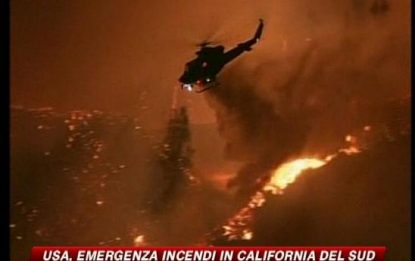 Usa, emergenza incendi in California