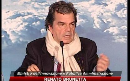 Brunetta: "I fannulloni stanno a sinistra"
