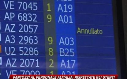 Scioperi Alitalia, rimpallo di responsabilità