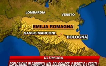 Bologna, esplosione in una fabbrica di gomme: due morti