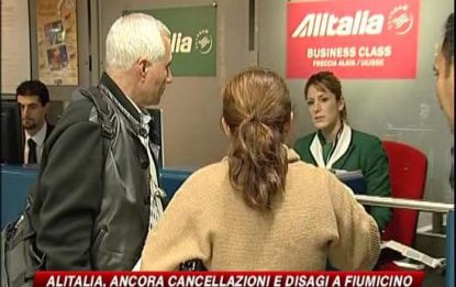 Alitalia, ancora cancellazioni e disagi