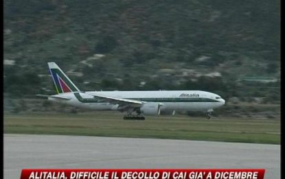 Alitalia, slitta il decollo di Cai a dicembre
