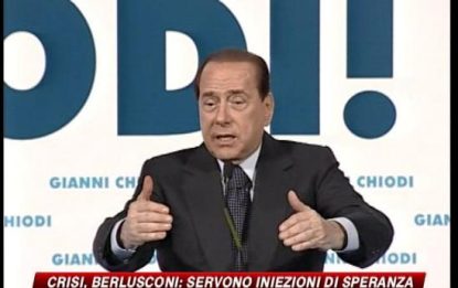 Crisi, Berlusconi: consumare per non renderla estrema