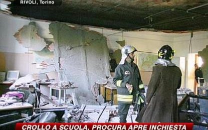 Crollo di Rivoli, indagini sulle cause. Berlusconi: fatalità