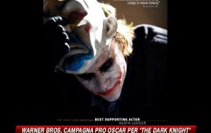 Warner Bros, campagna pro oscar per "The dark knight"