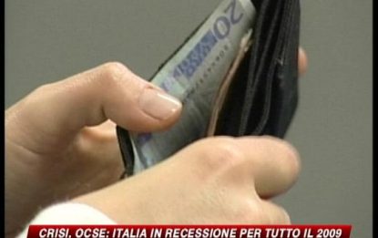 Ocse: Italia in recessione per tutto il 2009