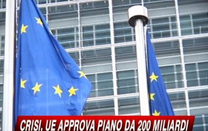 Crisi, Commissione Ue vara piano da 200 miliardi