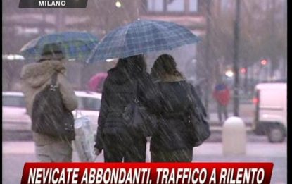 Maltempo, Milano sotto la neve