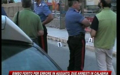 Calabria, bimbo ferito in agguato: 2 arresti
