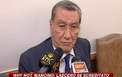 Why Not, Mancino: "Lascerò se screditato"
