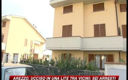Arezzo, ucciso in una lite tra vicini: 6 arresti