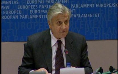 Trichet: "Economia debole anche nel 2009"