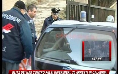 Falsi infermieri in corsia: 70 arresti in Calabria