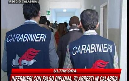 Falsi infermieri in Calabria, 70 arresti