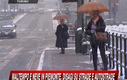 Maltempo, Milano e Torino sotto la neve