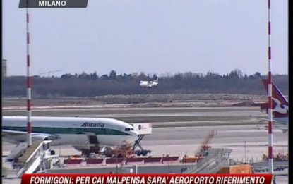 Formigoni: per Cai Malpensa sarà aeroporto di riferimento