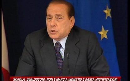 Scuola, Berlusconi: non è cambiato nulla
