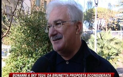 Bonanni a SKY TG24: "Da Brunetta proposta sconsiderata"