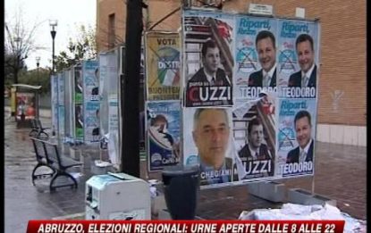 Regionali, oggi vota l'Abruzzo