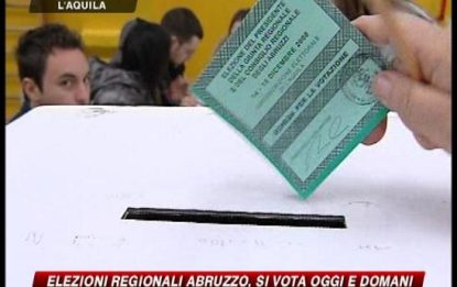 Abruzzo, forte astensionismo alle elezioni regionali