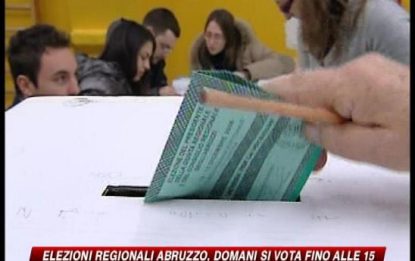 Regionali in Abruzzo, scarsa affluenza: 17 per cento in calo