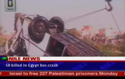 Tragico incidente in Egitto, si ribalta un pullman: 57 morti