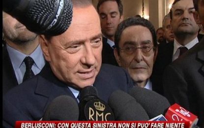 Berlusconi su Pd: "Confronto difficile dopo parole Veltroni"