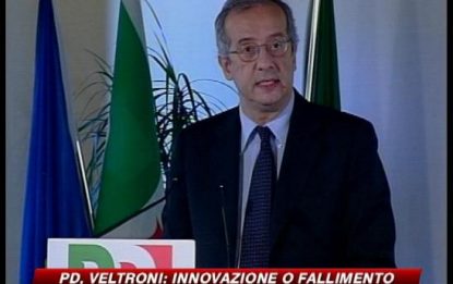 Veltroni sferza il Pd: "Innovare o fallire"