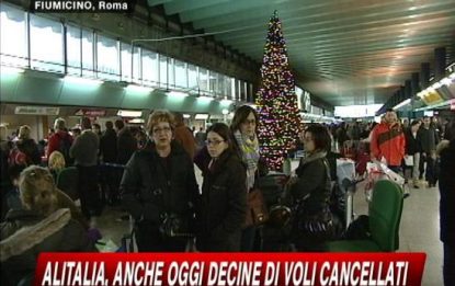 Alitalia, a Fiumicino cancellati più di 40 voli