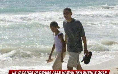 Obama alle Hawaii tra sushi e golf