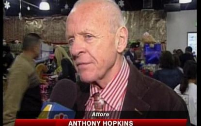 Anthony Hopkins, Natale con i senzatetto di Los Angeles