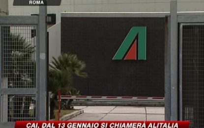 Cai cambia nome, torna Alitalia: operativa dal 13 gennaio