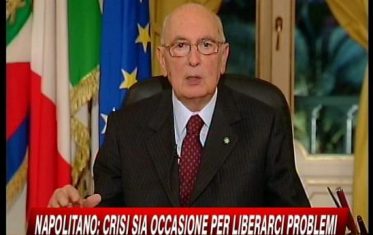 Napolitano al Paese: da crisi un'Italia più giusta