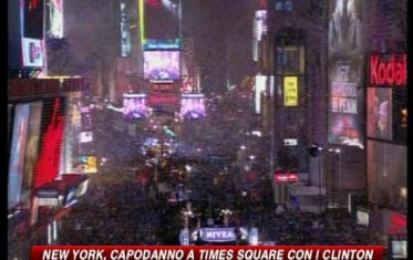 New York, Capodanno con i Clinton a Times Square