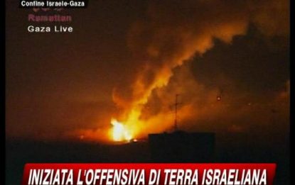 Gaza, iniziata l'offensiva di terra israeliana