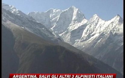 Argentina, salvi gli altri 3 alpinisti