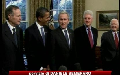 Usa, gli ex presidenti danno il benvenuto a Obama
