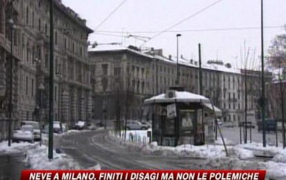 Milano, dopo la grande nevicata Moratti nella bufera
