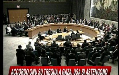 Onu: risoluzione per cessate il fuoco, ma a Gaza si combatte