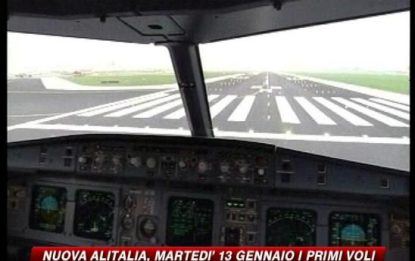Nuova Alitalia, martedì 13 gennaio i primi voli